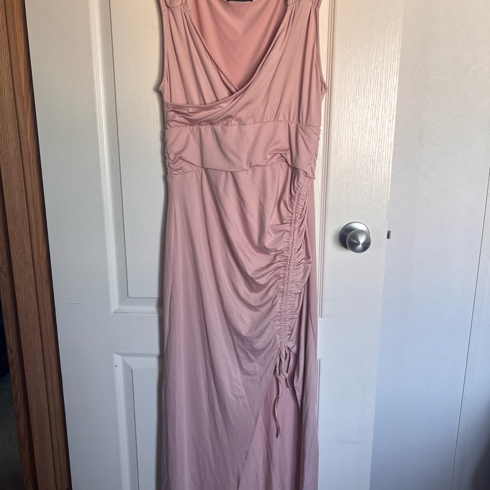 Chic Asymmetrical Pink Women's Dress